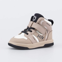 152405-12 беж-чер ботинки ясельная, малодетская Нат. кожа