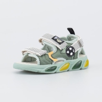 124043-12 зеленый туфли пляжные ясельная, малодетская Комбинирован.